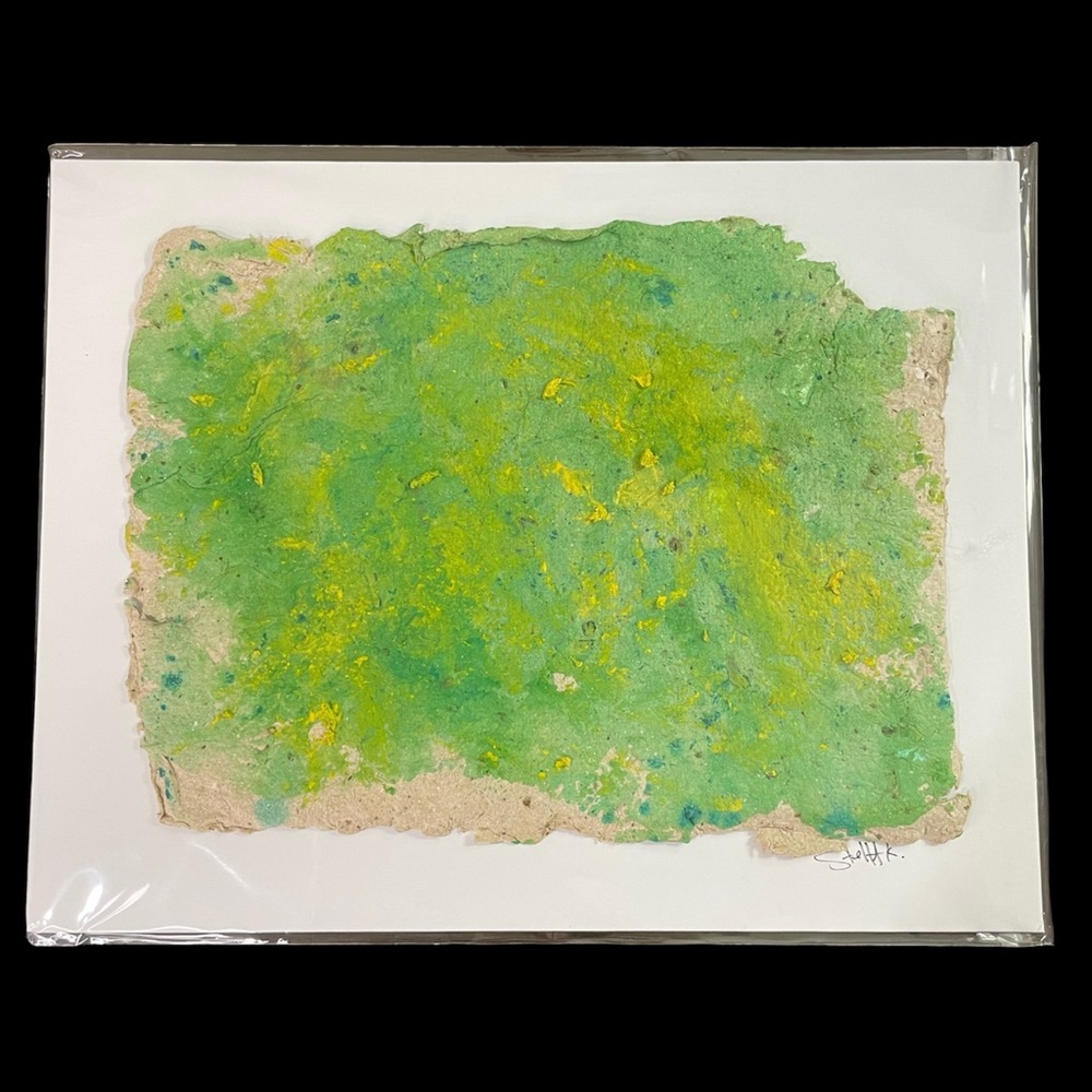 pressed paper wall art